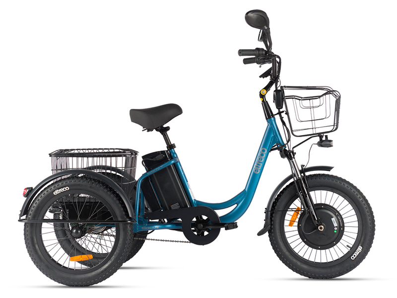 Электровелосипед Eltreco Porter Fat 500 (синий матовый)